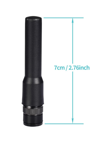 Antena BNC Macho Bingfu Paquete de 2 para Radioaficionados