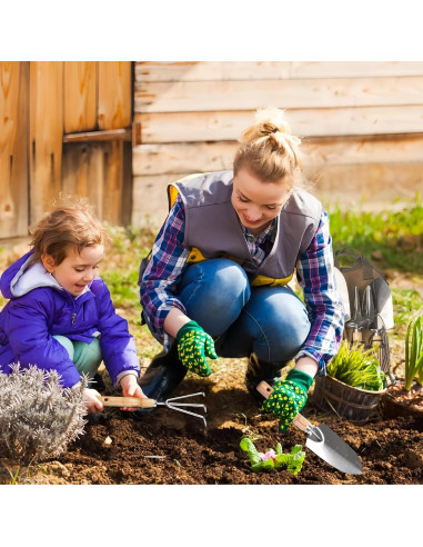 Juego de Herramientas de Jardín 13 Piezas SMOOTHWIND Acero Inoxidable