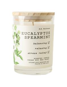 Cera de Soja Vegana Leoben Eucalipto Menta 255g 40h