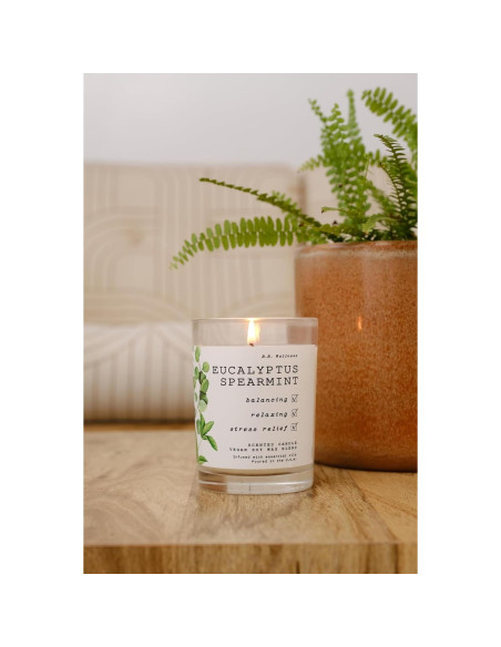 Cera de Soja Vegana Leoben Eucalipto Menta 255g 40h