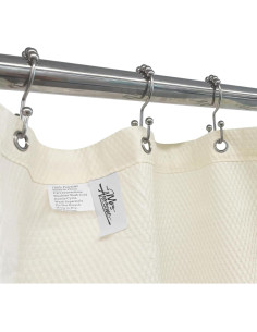 Cortina de Ducha Microfibra Sra. Awesome 178x183 cm Crema 2