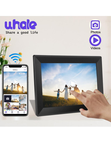 Marco de Fotos Digital WiFi FOOJOE 10.1" HD 16GB Táctil