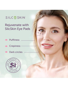 Parches de Ojos Reutilizables SilcSkin - Silicona Grado Médico 2