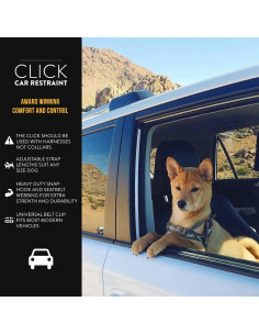 Cinturón de Seguridad para Perros EzyDog Click 44.5-66cm 2