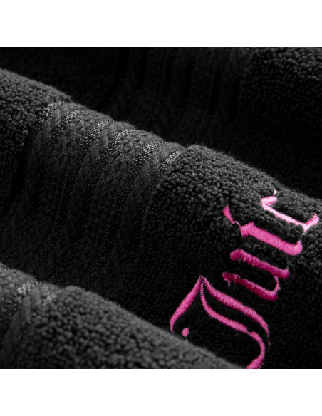 Juego de Toallas de Baño Juicy Couture Alyssa 6 Piezas Algodón Negro