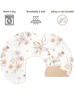 Funda de Almohada de Lactancia CARUILI Reversible 48x69 cm 2