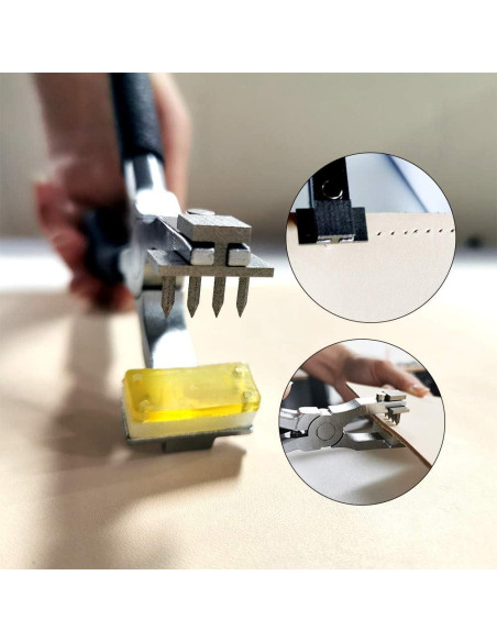 Perforadora de Agujeros BUTUZE para Cuero 4mm + Agujas y Hilo