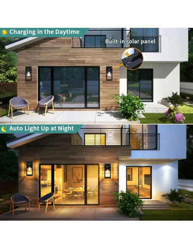 Aplique Solar de Pared AEQ con Sensor de Movimiento 17.3x15.5cm