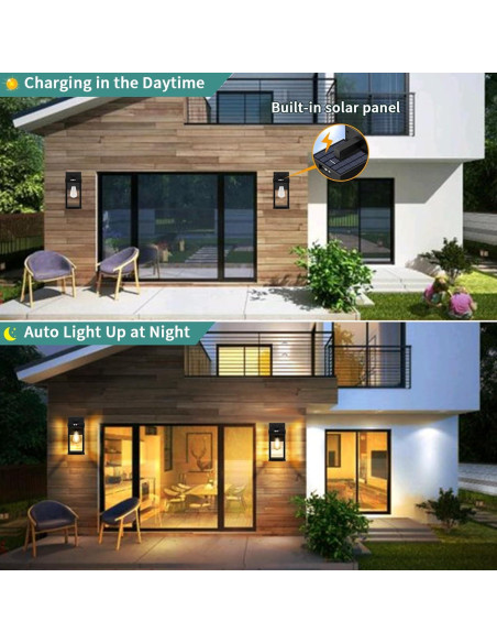 Aplique Solar de Pared AEQ con Sensor de Movimiento 17.3x15.5cm