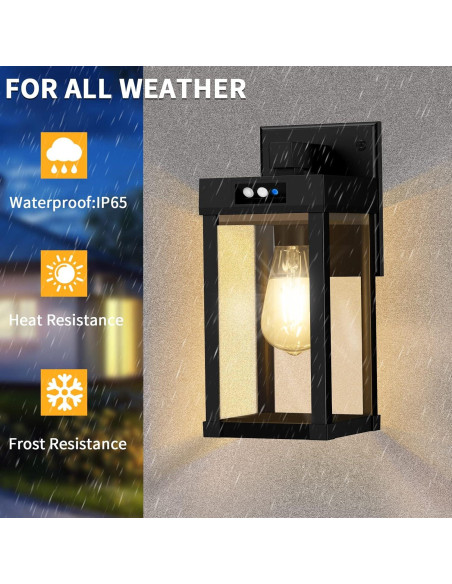 Aplique Solar de Pared AEQ con Sensor de Movimiento 17.3x15.5cm