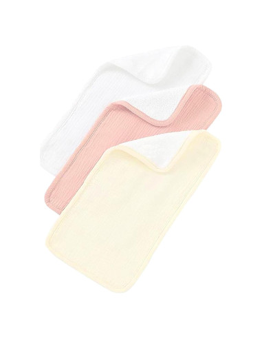 Pañuelo para Eructos Bebé Esquina de Aiden 100% Algodón Orgánico 3 Piezas