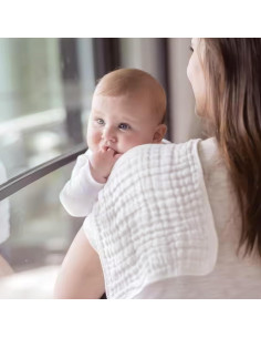 Pañuelo para Eructos Bebé Esquina de Aiden 100% Algodón Orgánico 3 Piezas 2