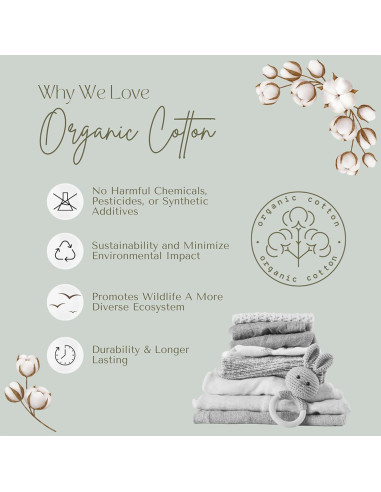 Pañuelo para Eructos Bebé Esquina de Aiden 100% Algodón Orgánico 3 Piezas