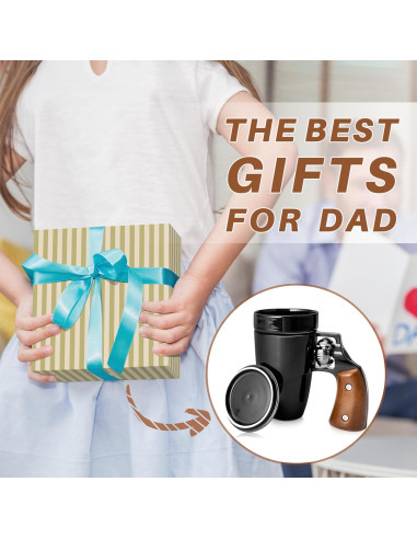 Taza de café cerámica VIREESR revólver 16 oz negra