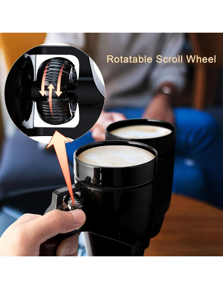 Taza de café cerámica VIREESR revólver 16 oz negra