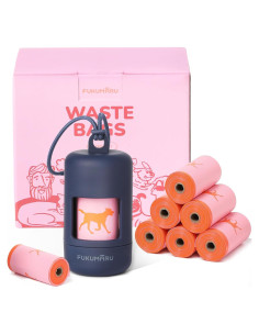 Bolsas de Excremento para Perros FUKUMARU 120 Unidades Rosa