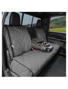 Funda de Asiento para Perros HAPYFOST Impermeable Gris