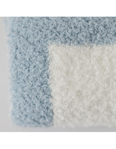 Manta de Bebé Orelle a Cuadros Azules 76x102 cm Suave