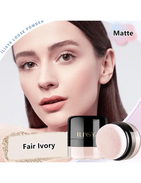 Polvo Fijador ILISYA 8g Marfil Claro Acabado Mate Impermeable