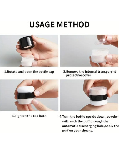 Polvo Fijador ILISYA 8g Marfil Claro Acabado Mate Impermeable