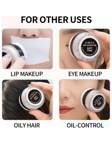 Polvo Fijador ILISYA 8g Marfil Claro Acabado Mate Impermeable