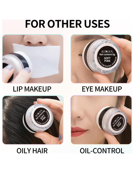 Polvo Fijador ILISYA 8g Marfil Claro Acabado Mate Impermeable