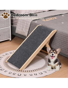 Rampa Ajustable para Perros KYUYAO6 de Madera Antideslizante 2