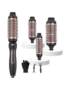 Cepillo Térmico 3 en 1 UMIGA Rosa - 3 Barriles Intercambiables