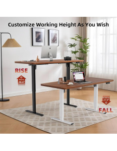 Marco de Escritorio Elevable Eléctrico PiomuDek ED04N Negro 150kg 2