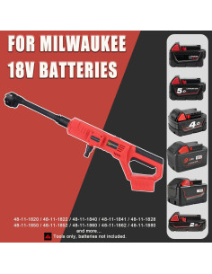 Lavadora a Presión Inalámbrica Qulibaxa 900 PSI 1.0 GPM 2