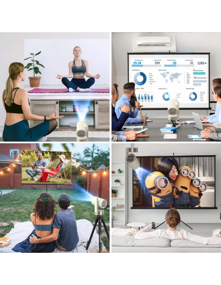 Proyector Portátil Nsyee Z12 4K WiFi Bluetooth Autofoco