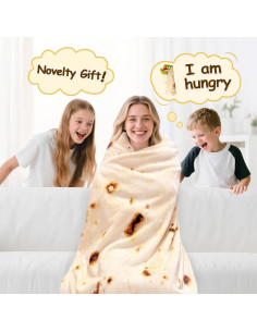 Manta de Tortilla Burrito MerMaker 119 cm Franela Beige 2