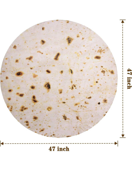 Manta de Tortilla Burrito MerMaker 119 cm Franela Beige