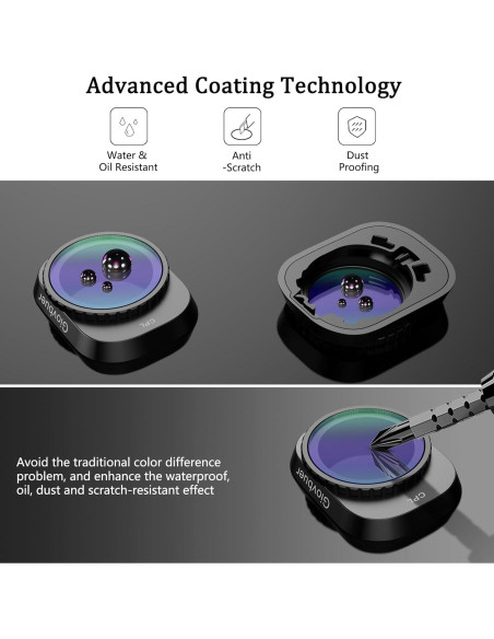 Juego de Filtros ND 6 en 1 Giovbuer para DJI Mini 4 Pro