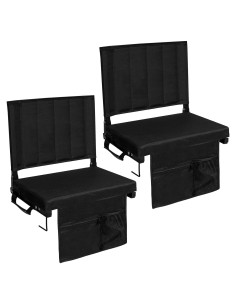 Asientos de Estadio Romswi 2PK Plegables Acolchados 43 cm