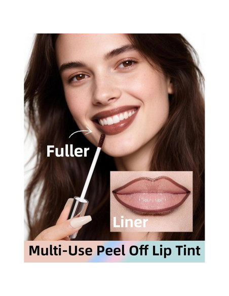 Tinte de Labios KIMUSE Peel Off Cereza Negra 12 Horas Mate