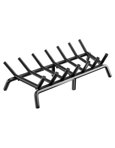 Rejilla de Chimenea IDZO 24" Acero Sólido con Soporte Mejorado