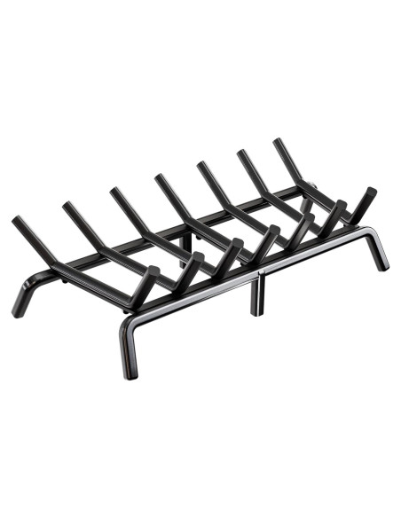 Rejilla de Chimenea IDZO 24" Acero Sólido con Soporte Mejorado