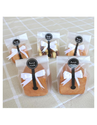 Bolsas de Galletas Searik Translúcidas 80 Pcs 8.9x22.4 cm