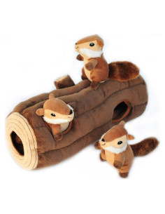 Juguete Interactivo ZippyPaws Burrow Tronco Ardilla Mediano