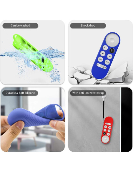 Funda Protectora Silicona Alquar para Control Remoto Google TV 2020 - 4 Colores