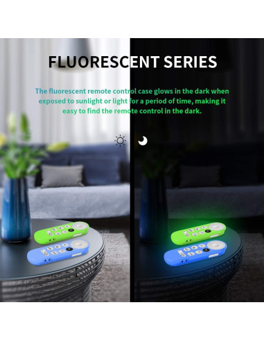 Funda Protectora Silicona Alquar para Control Remoto Google TV 2020 - 4 Colores