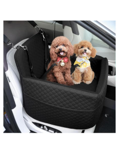 Asiento de Coche para Perros Medianos Petcozife Negro 50.5x50.5cm