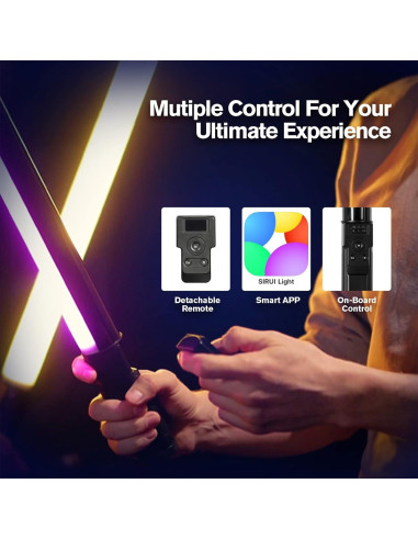 Varita de Luz LED RGB SIRUI T60 Portátil 74cm Batería Recargable