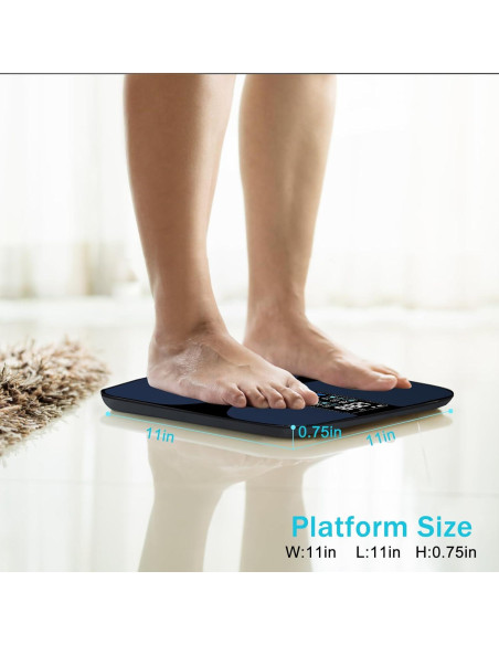 Báscula Inteligente E-SHIDAI con Pantalla LCD Colorida 35.5x32.7cm