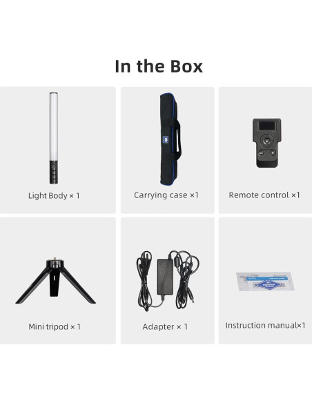 Varita de Luz LED RGB SIRUI T60 Portátil 74cm Batería Recargable