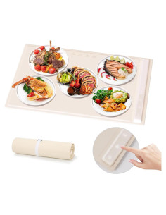 Bandeja Calentadora Eléctrica Cudenwoow 60.7x37.8cm Beige