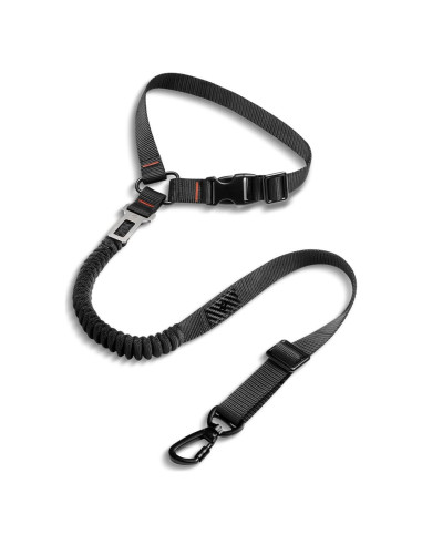 Cinturón de Seguridad Retráctil Spigen para Mascotas Negro