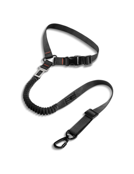 Cinturón de Seguridad Retráctil Spigen para Mascotas Negro
