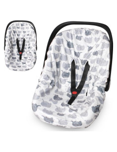 Funda para Asiento de Auto Boryokun Gris Ajuste Universal